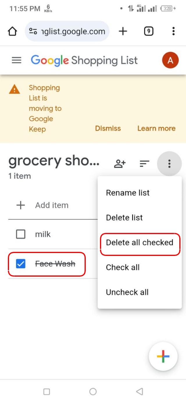 Google Home ব্যবহার করে Google Shopping List থেকে সিঙ্গেল আইটেমকে ডিলিট