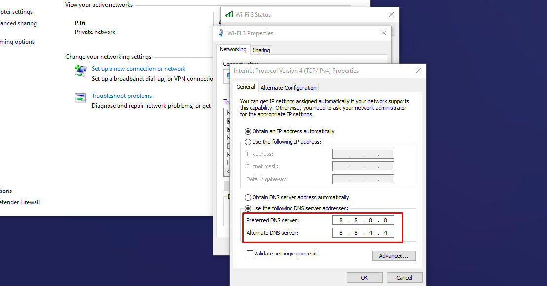 DNS Server Address পরিবর্তন