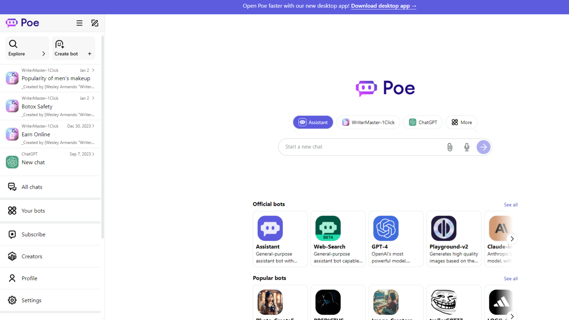 ফ্রিতে GPT-4 অ্যাক্সেস করতে Poe ব্যবহার করুন