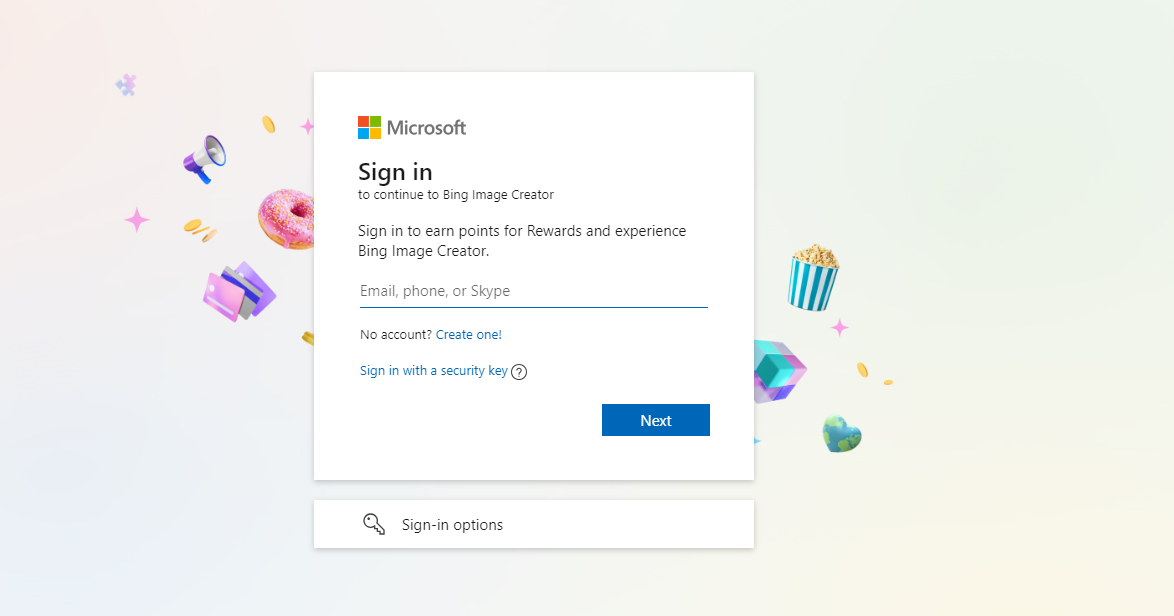 মাইক্রোসফট একাউন্টে লগইন