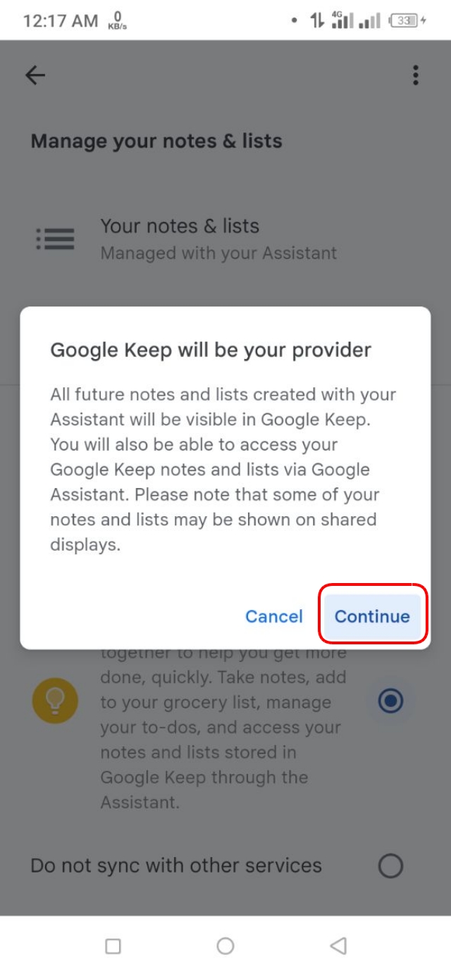 Google Keep এ Google Shopping list সমূহ সরাসরি সেভ