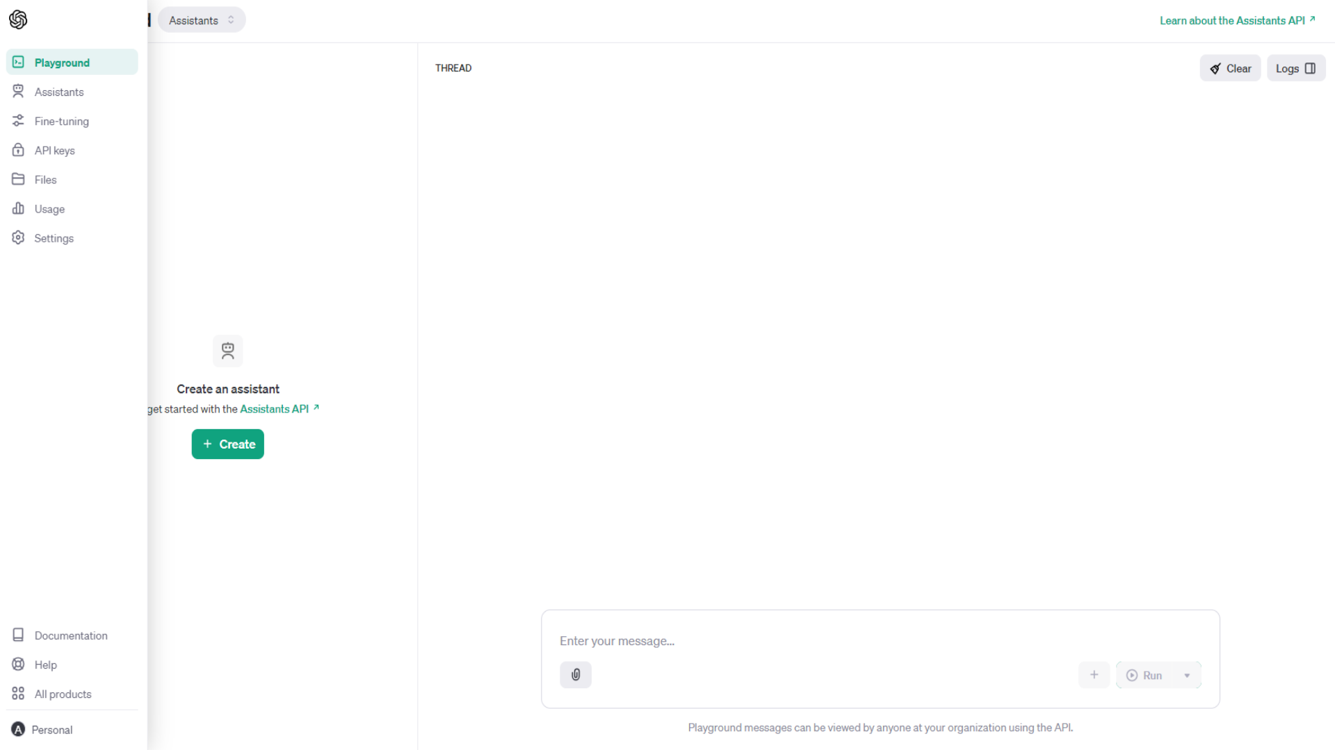 OpenAI GPT Playground