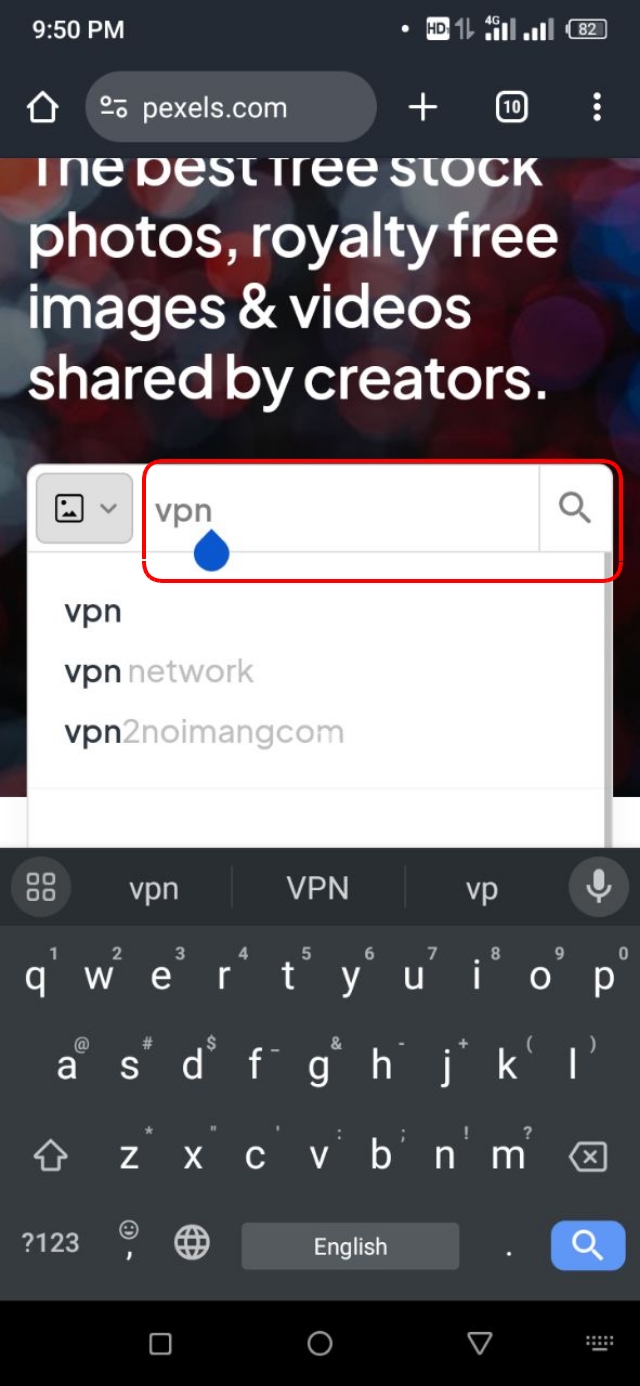 Pexels ওয়েবসাইটে ইমেইজ সার্চ