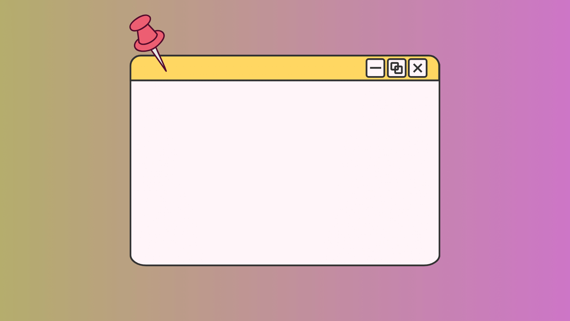 উইন্ডোজ পিন করতে Drag করে টেনে আনুন