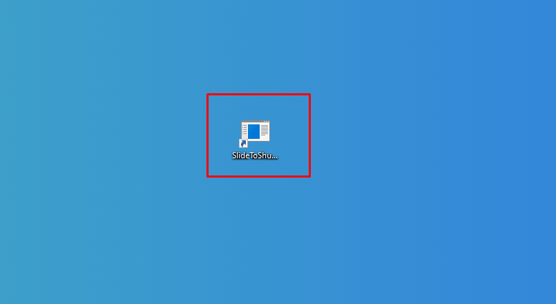 Slide Down করার অপশন