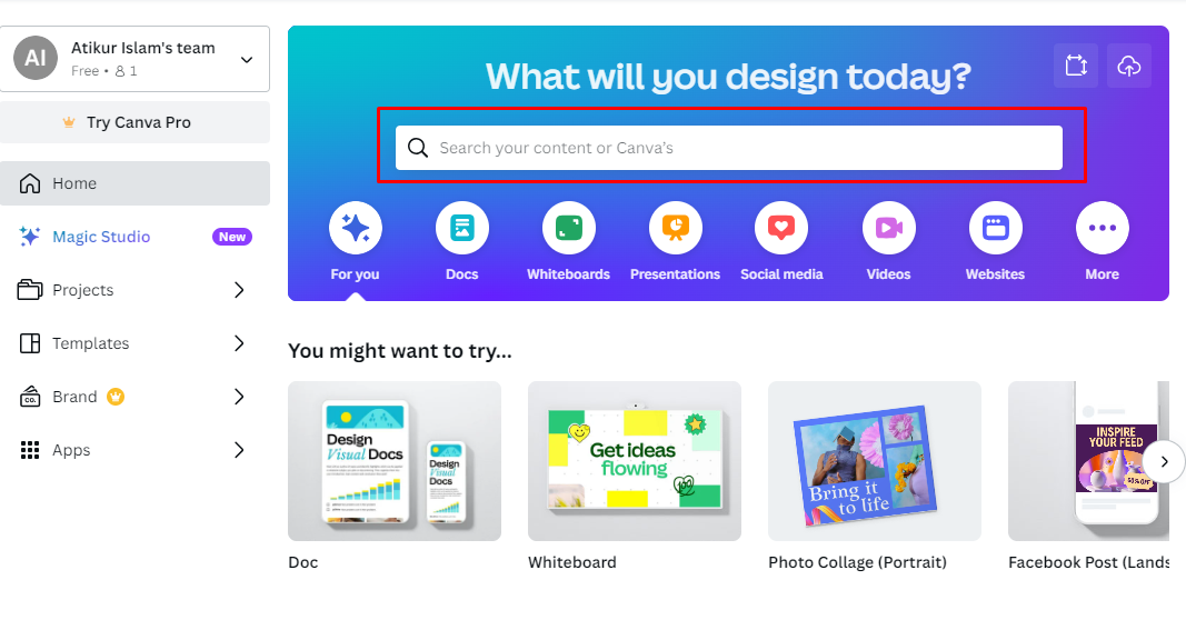 Canva তে টেমপ্লেটের মাধ্যমে ফটো কোলাজ তৈরি করা