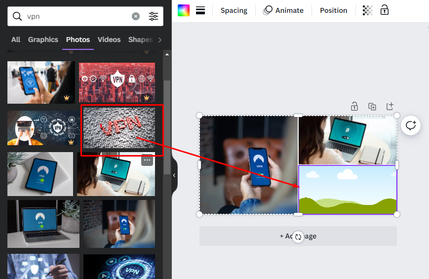 ফটো কোলাজ এর Collage Layout টিতে সেট করা