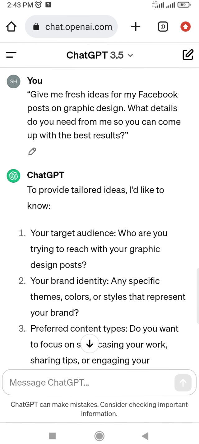 দ্বিতীয় নির্দেশনার আউটপুট 