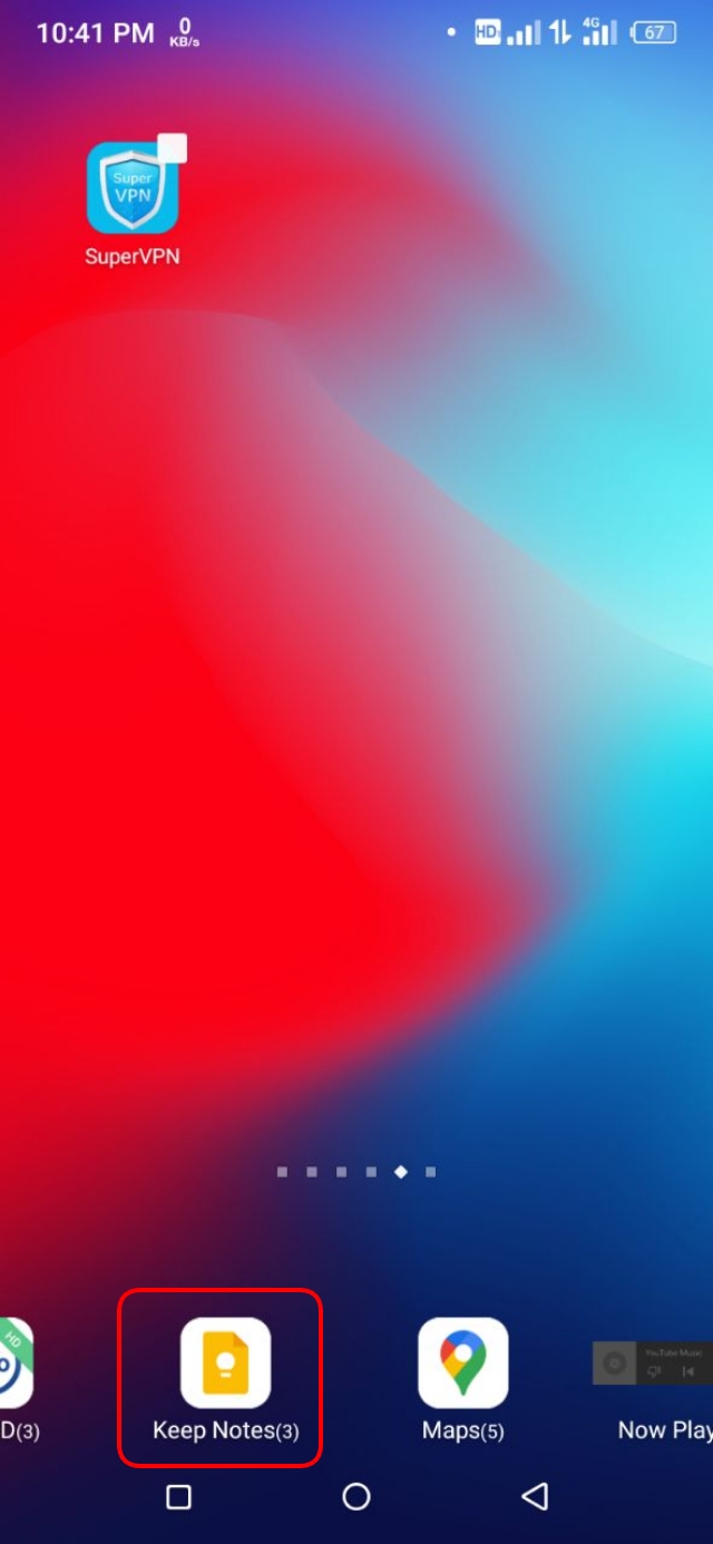 Keep Notes উইজেড