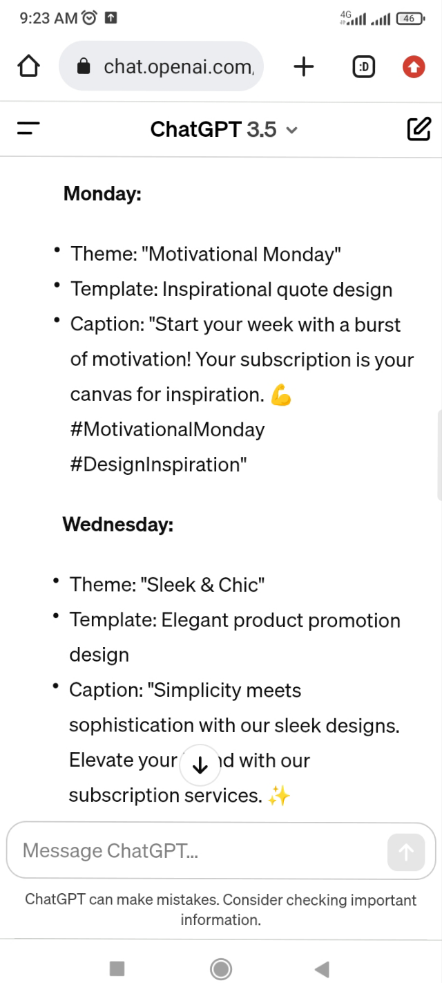 ChatGPT এর আউটপুট 