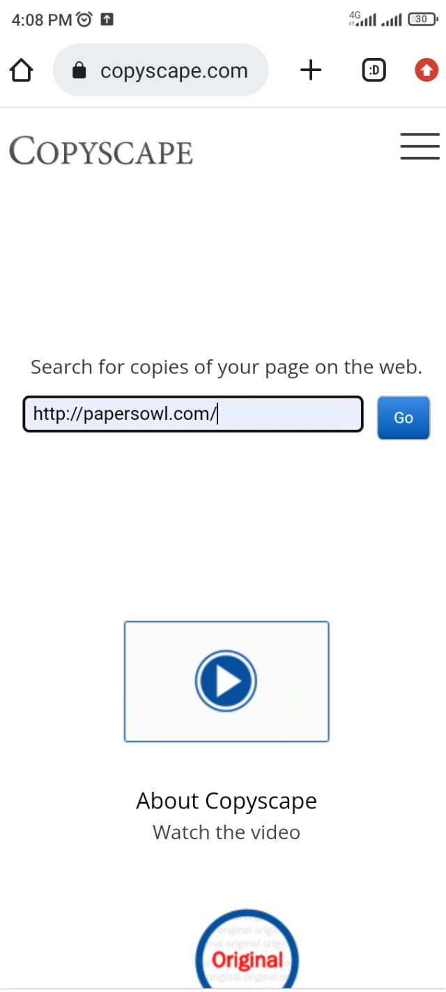 Copyscape এর মাধ্যমে plagiarism চেক 