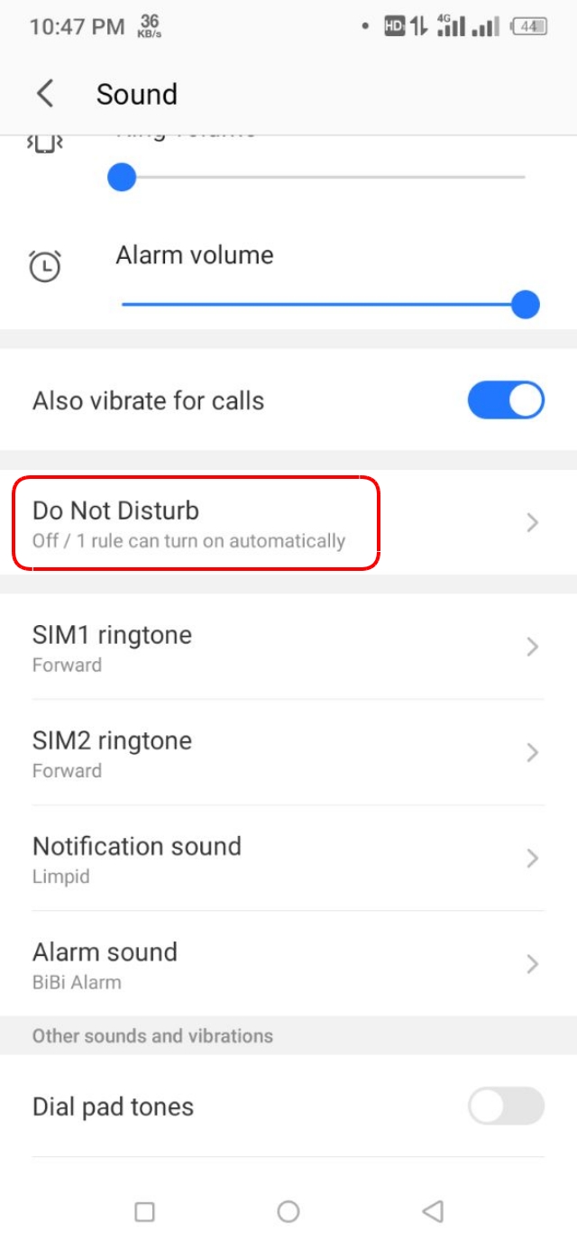 Do Not Disturb