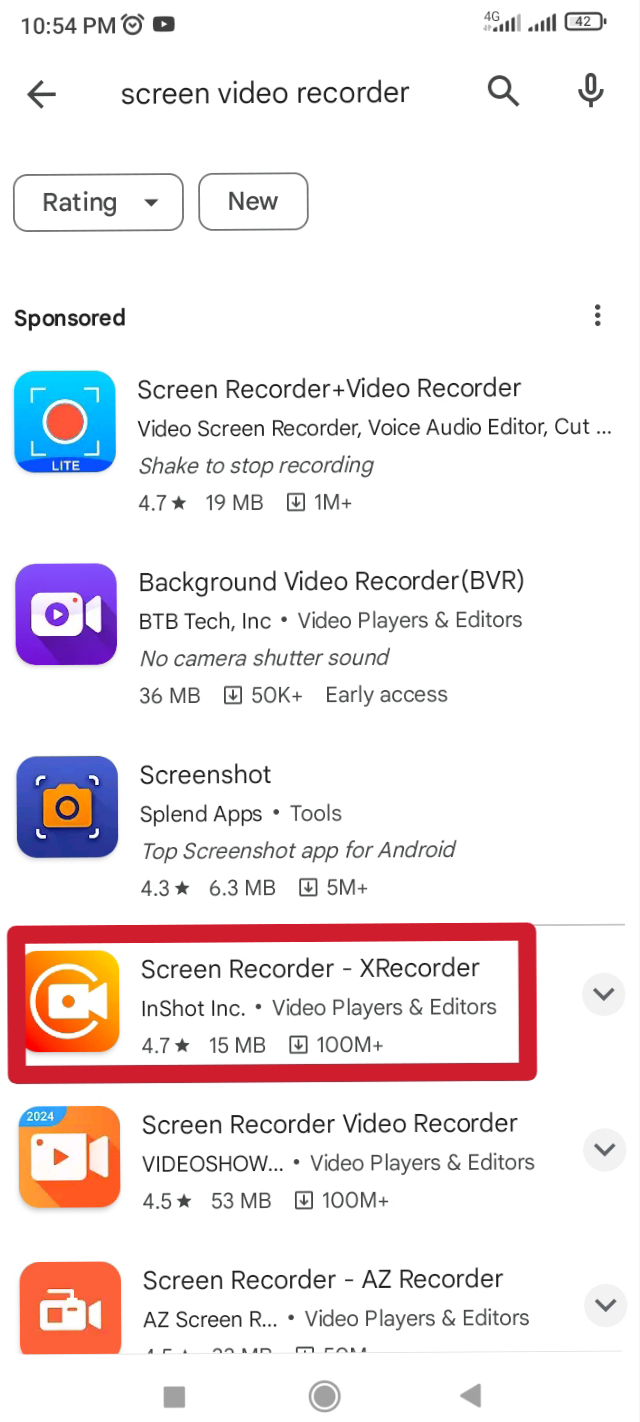 App সিলেক্ট করতে হবে