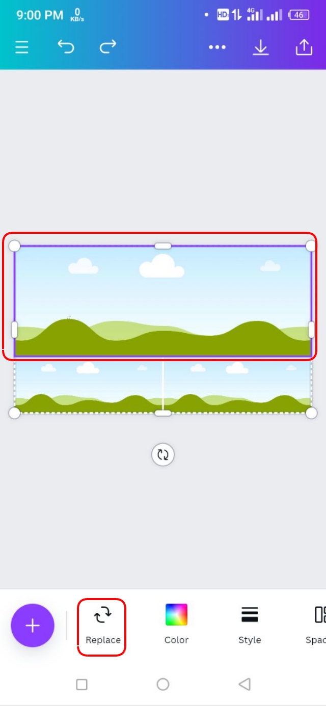 Photo Collage এর জন্য এসব Grid এ ছবি যোগ কর