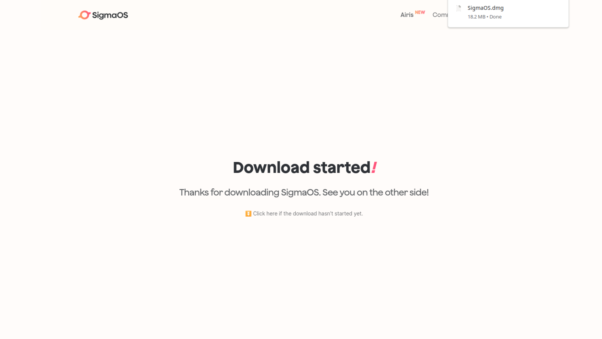 SigmaOS Airis