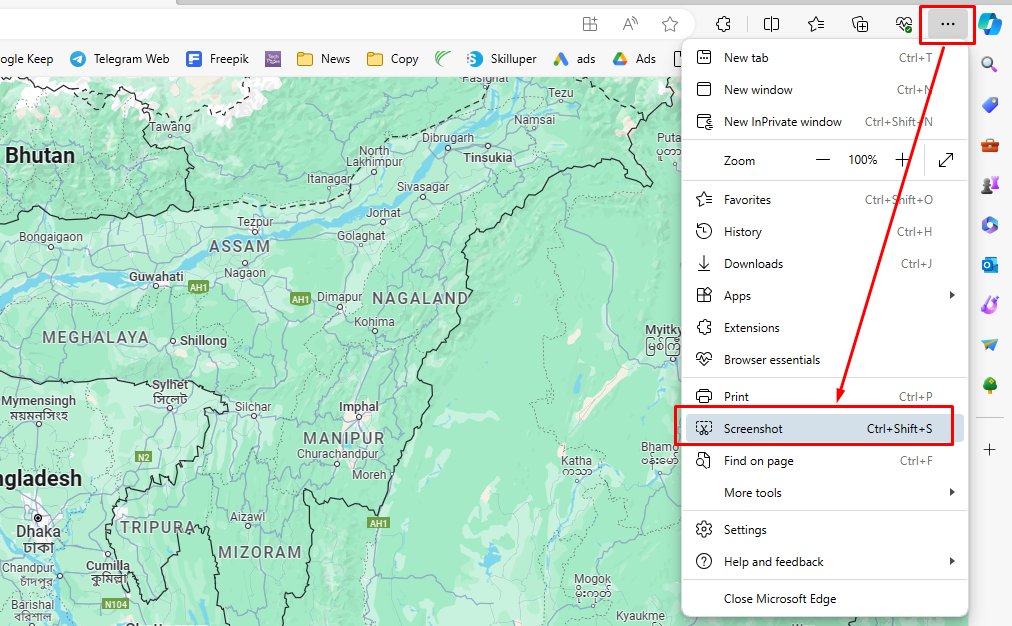 Web capture with Edge browser