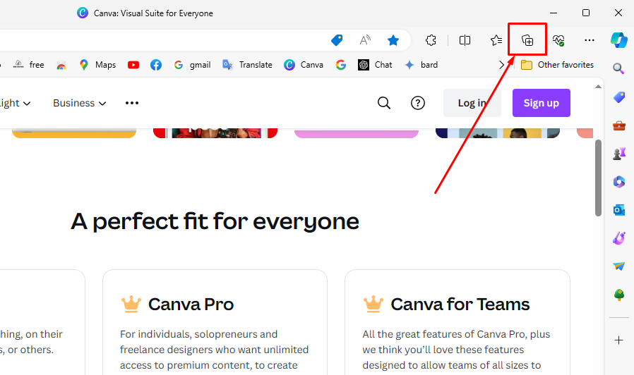 Collections অপশন