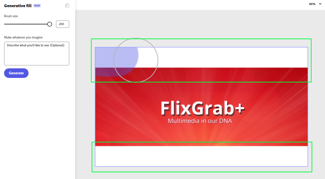 ইমেজটির ফাঁকা অংশ মাউস দিয়ে ড্রয়িং