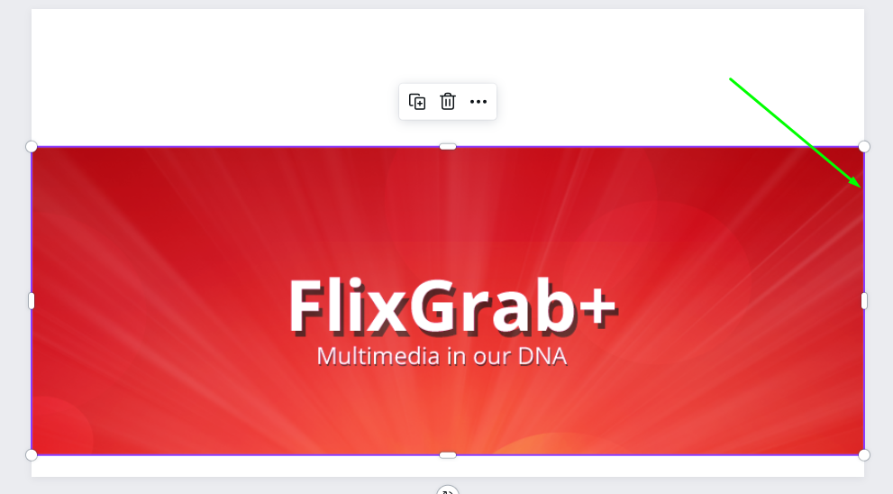 ইমেজটিকে টেনে বড় করে একেবারে ডান পাশের বর্ডারের সাথে নিয়ে লাগান