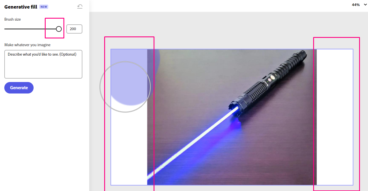 এআই দ্বারা ইমেজের ফাকা অংশ পূরণ