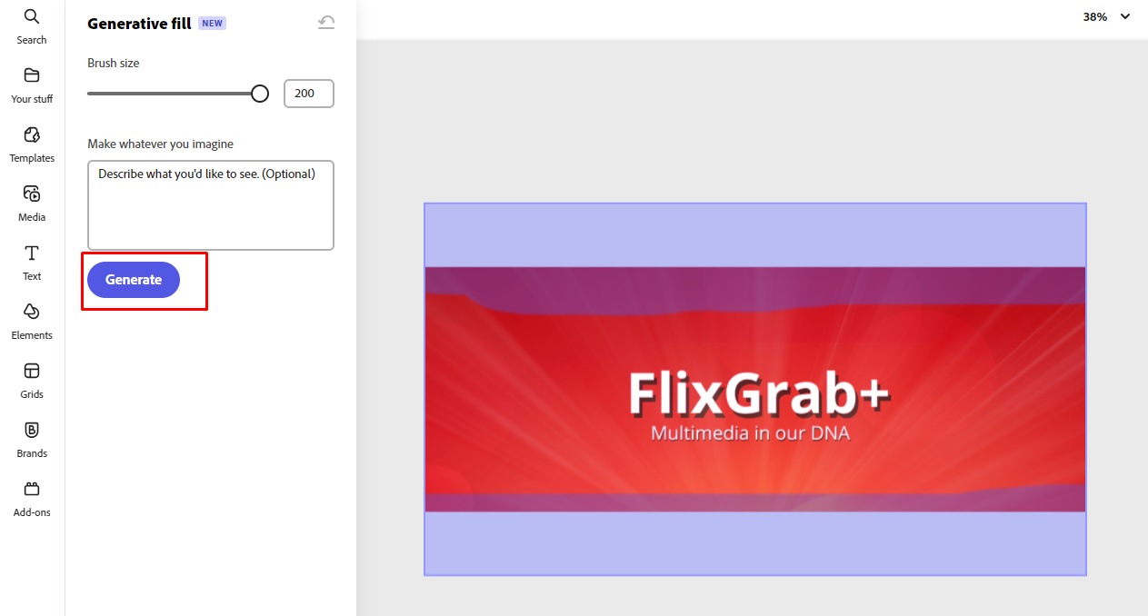 Generate ক্লিক