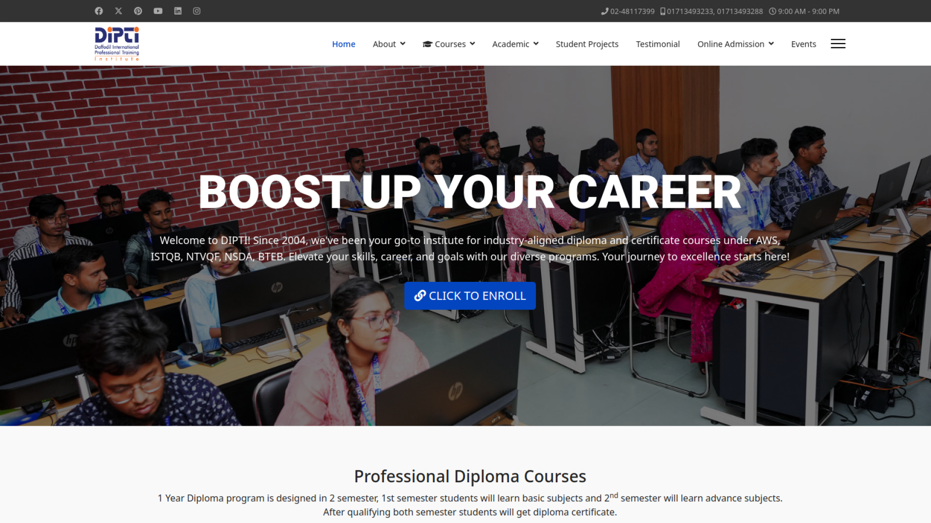 Daffodil International Professional Training Institute (DIPTI)