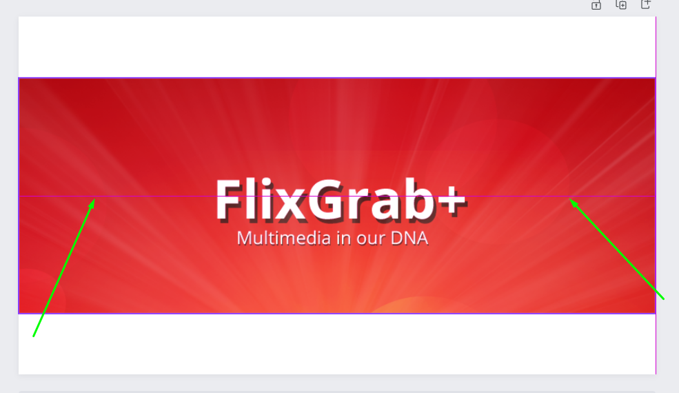 ছবিটি পেজের মাঝখানে সেট