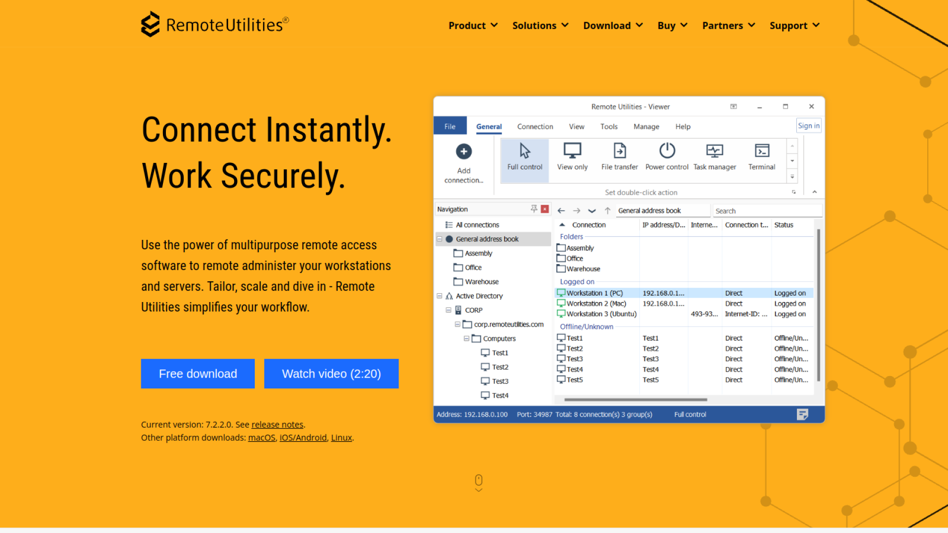 Remote Utilities উইন্ডোজের জন্য রিমোট ডেক্সটপ শেয়ারিং অ্যাপ