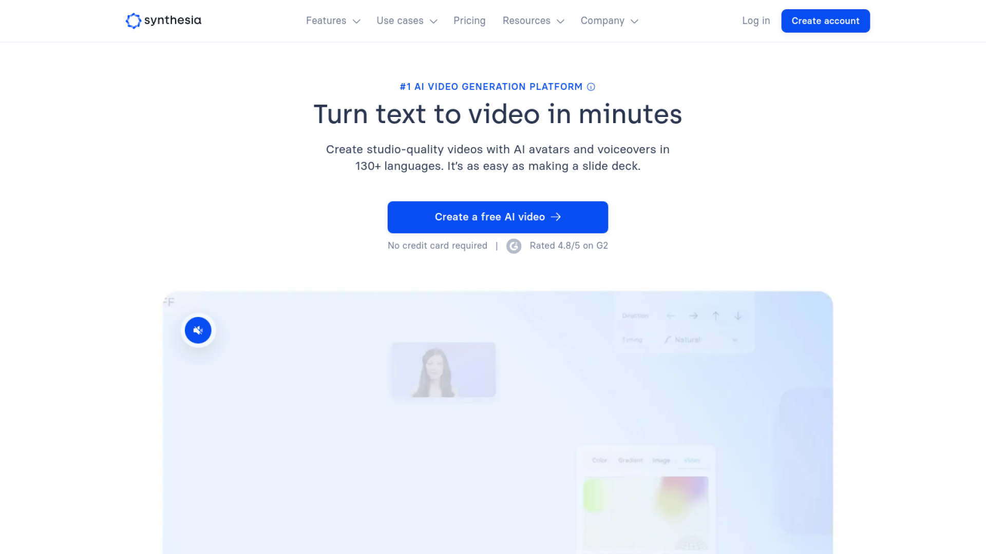 Synthesia একটি সেরা এআই টেক্সট-টু-ভিডিও জেনারেটর