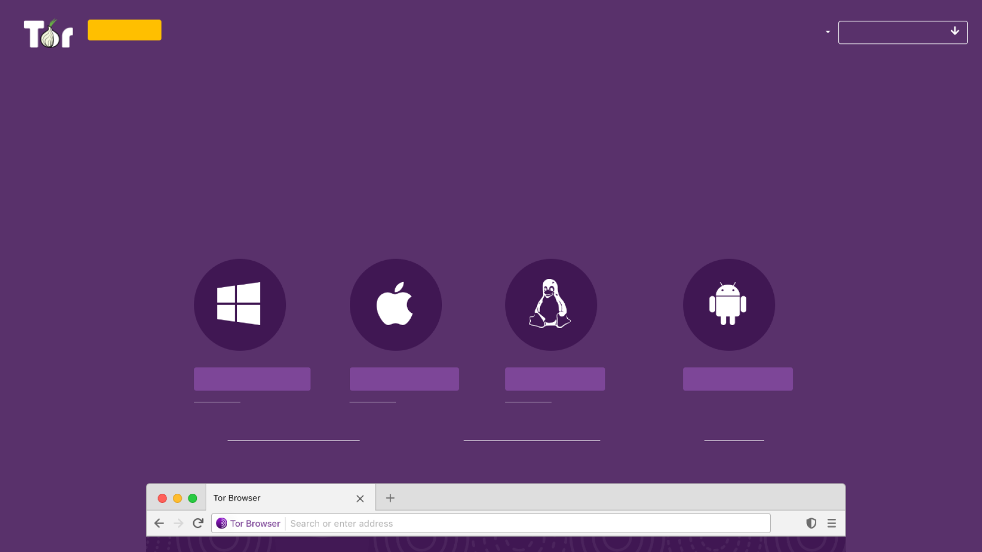 অফিসিয়াল ওয়েবসাইট থেকে Tor Browser ডাউনলোড