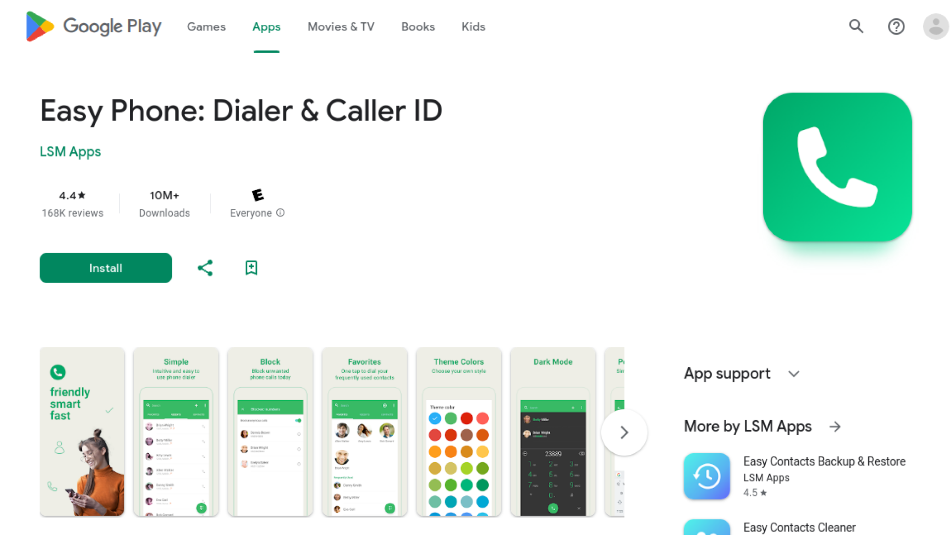 Easy Phone একটি সম্পূর্ণ বিনামূল্যের অ্যান্ড্রয়েড ডায়ালার অ্যাপ