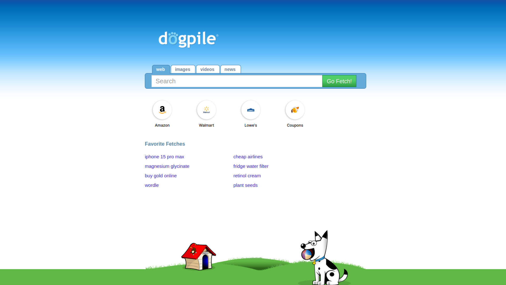 Dogpile - ব্যতিক্রমী একটি পুরনো মেটাসার্চ ইঞ্জিন