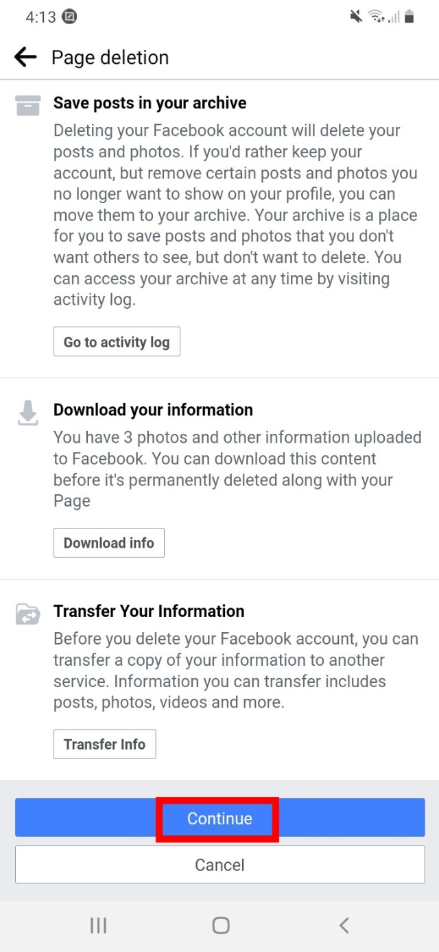 কীভাবে ফেসবুক পেজ ডিলিট করবেন 