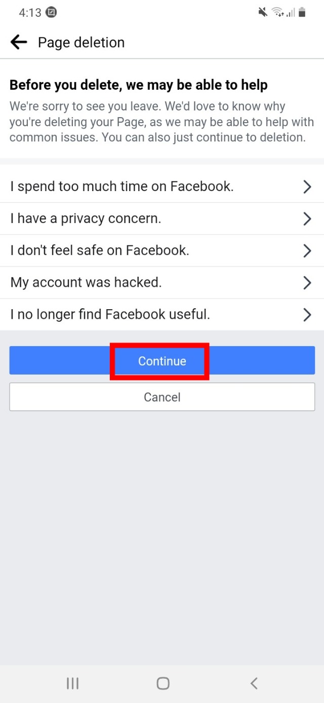 কীভাবে ফেসবুক পেজ ডিলিট করবেন 