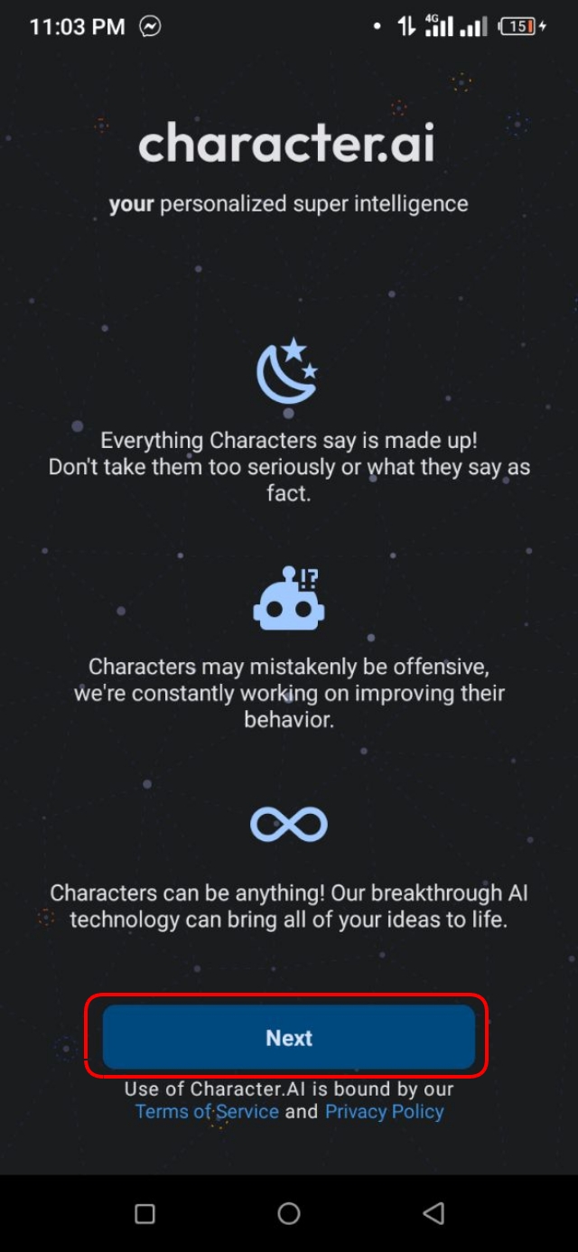 Next বাটনে ক্লিক