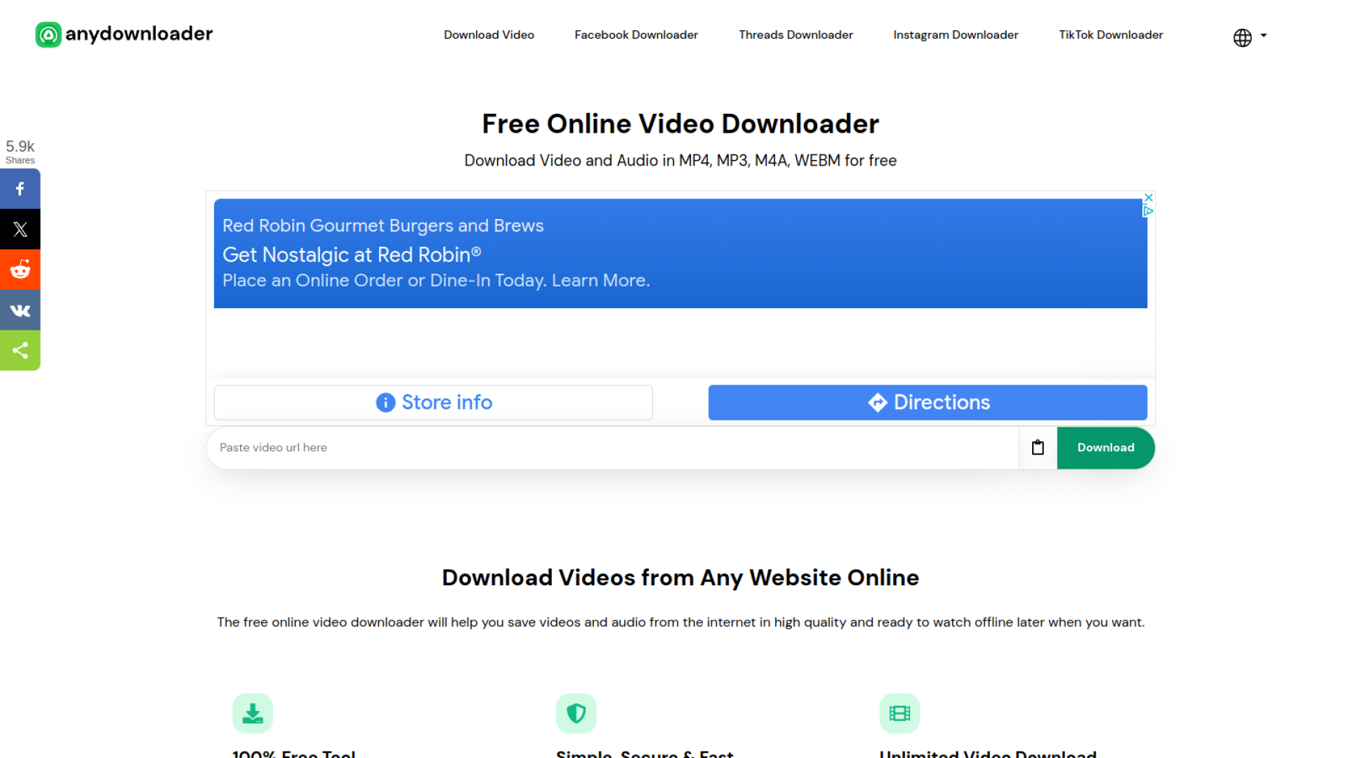 AnyDownloader - আপনার প্রিয় সাইট থেকে সহজে ভিডিও ডাউনলোড করুন