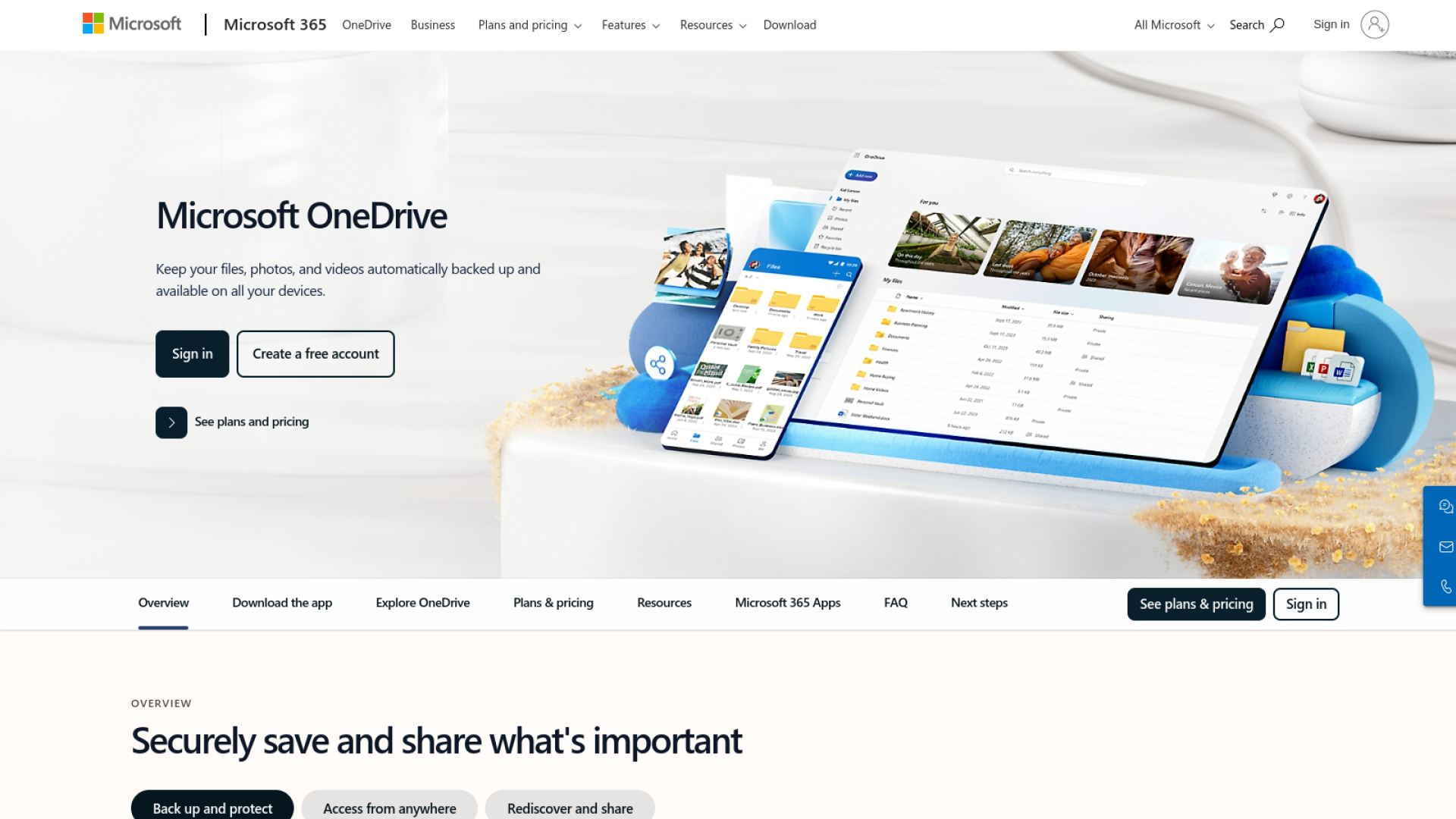 OneDrive (5GB Free Storage)