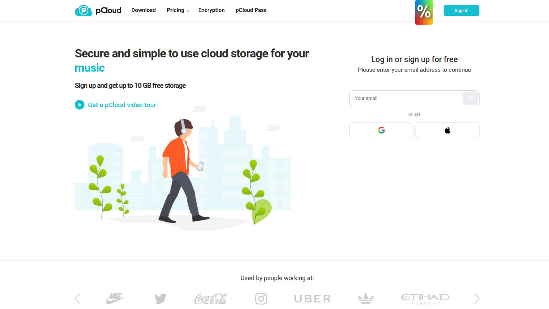 pCloud (10+GB Free Storage)