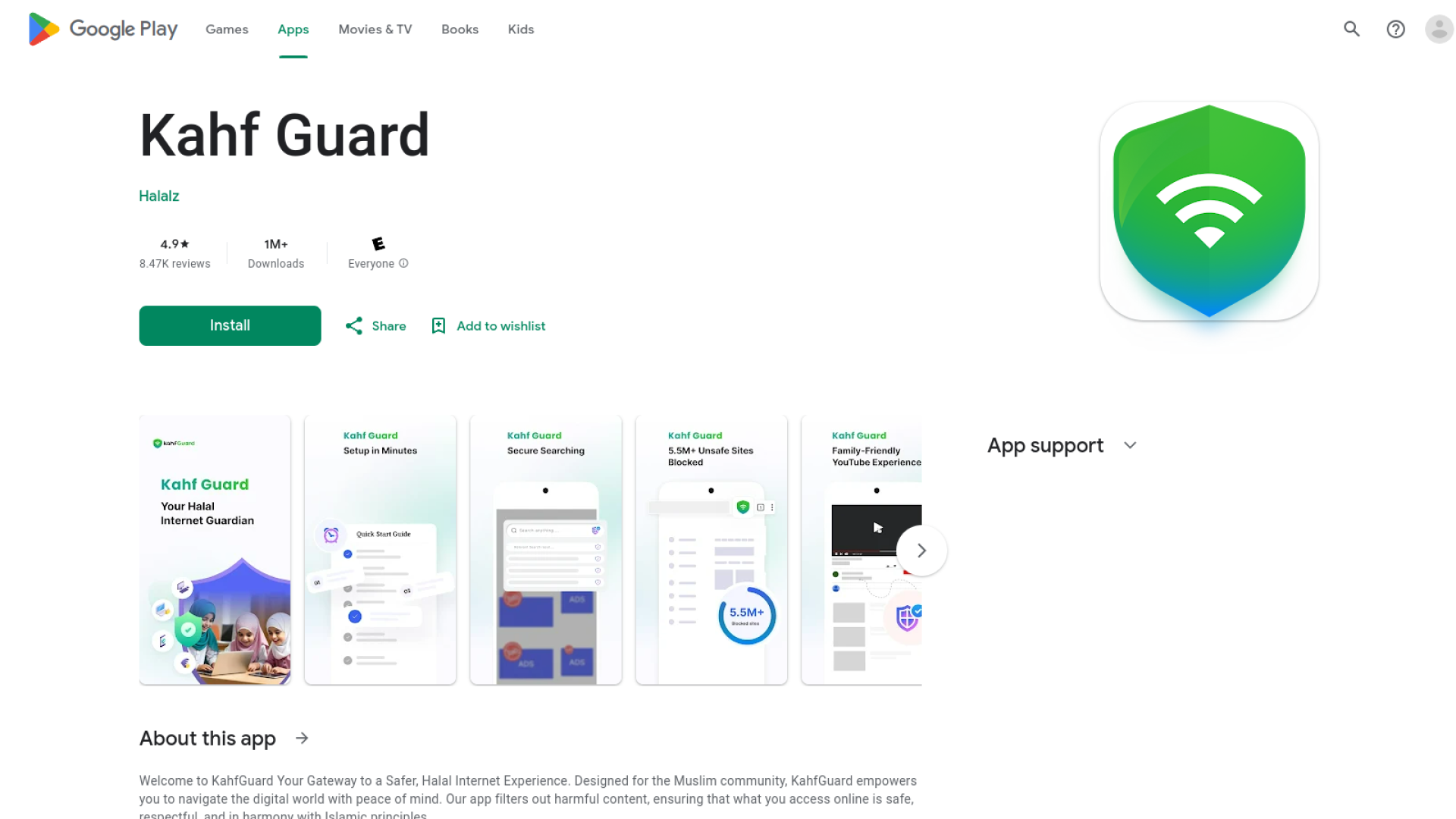 Kahf Guard - হারাম কনটেন্ট থেকে বাঁচুন