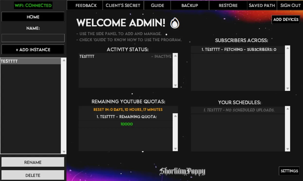 ShortiumPoppyLite - আপনার YouTube চ্যানেলকে নিয়ে যান সাফল্যের শিখরে! অটোমেশনের জাদুকাঠিতে ভিউস আর সাবস্ক্রাইবার বাড়ান!