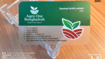 “প্রিমিয়াম ট্রান্সপারেন্ট ভিজিটিং কার্ড: আধুনিক ব্যবসার জন্য স্টাইলিশ সমাধান”