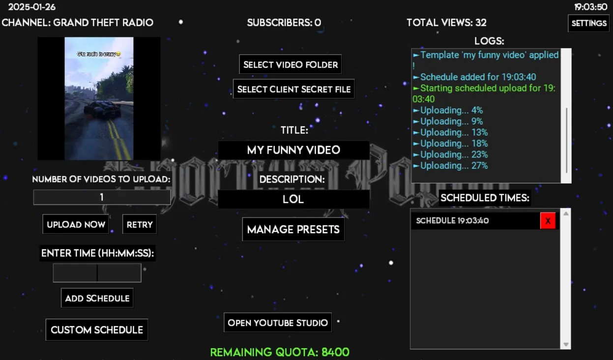 ShortiumPoppyLite - আপনার YouTube চ্যানেলকে নিয়ে যান সাফল্যের শিখরে! অটোমেশনের জাদুকাঠিতে ভিউস আর সাবস্ক্রাইবার বাড়ান!