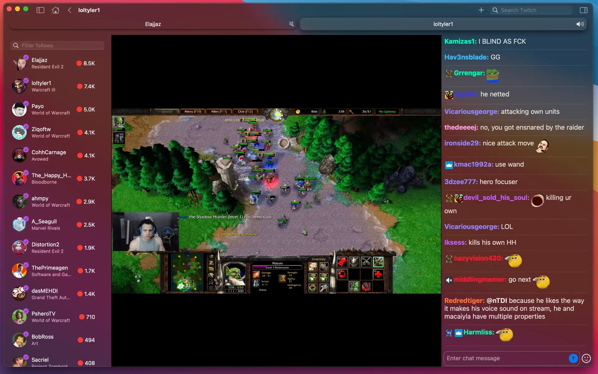 ডাউনলোড করুন Kulve - macOS এর জন্য মারদাঙ্গা Twitch ক্লায়েন্ট! ল্যাগকে বিদায় জানিয়ে স্ট্রিমিং হোক মাখনের মতো স্মুথ!