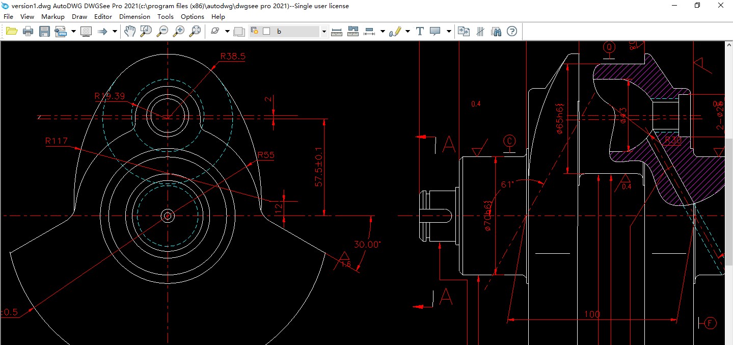 DWGSee - AutoCAD DWG/DXF/DWF ফাইল দেখুন, মেজার করুন, প্রিন্ট করুন রকেট গতিতে সুপারহিরো-র মত!