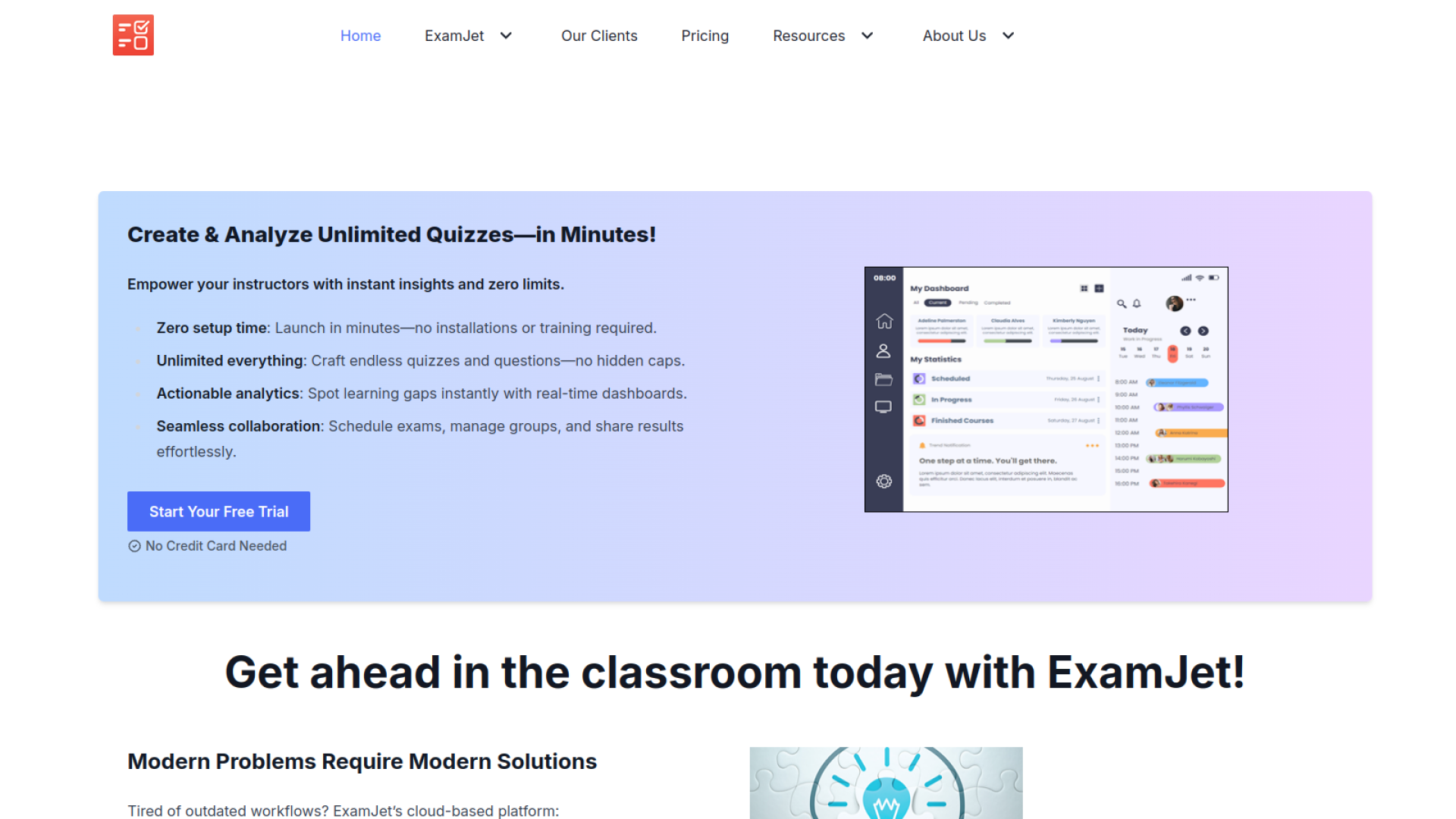 ExamJet - আপনার প্রতিষ্ঠানের জন্য কুইজ ও Exam ম্যানেজমেন্টকে করুন আরও সহজ!