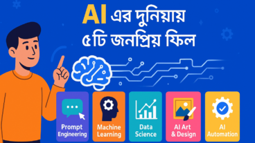 🌍 AI এর দুনিয়ায় ৫টি জনপ্রিয় স্কিল — ভবিষ্যতের রাজত্ব যাদের হাতে!