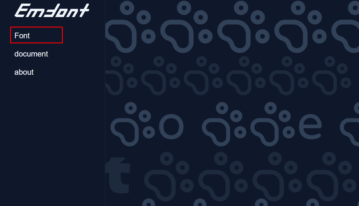 Font অপশনে ক্লিক