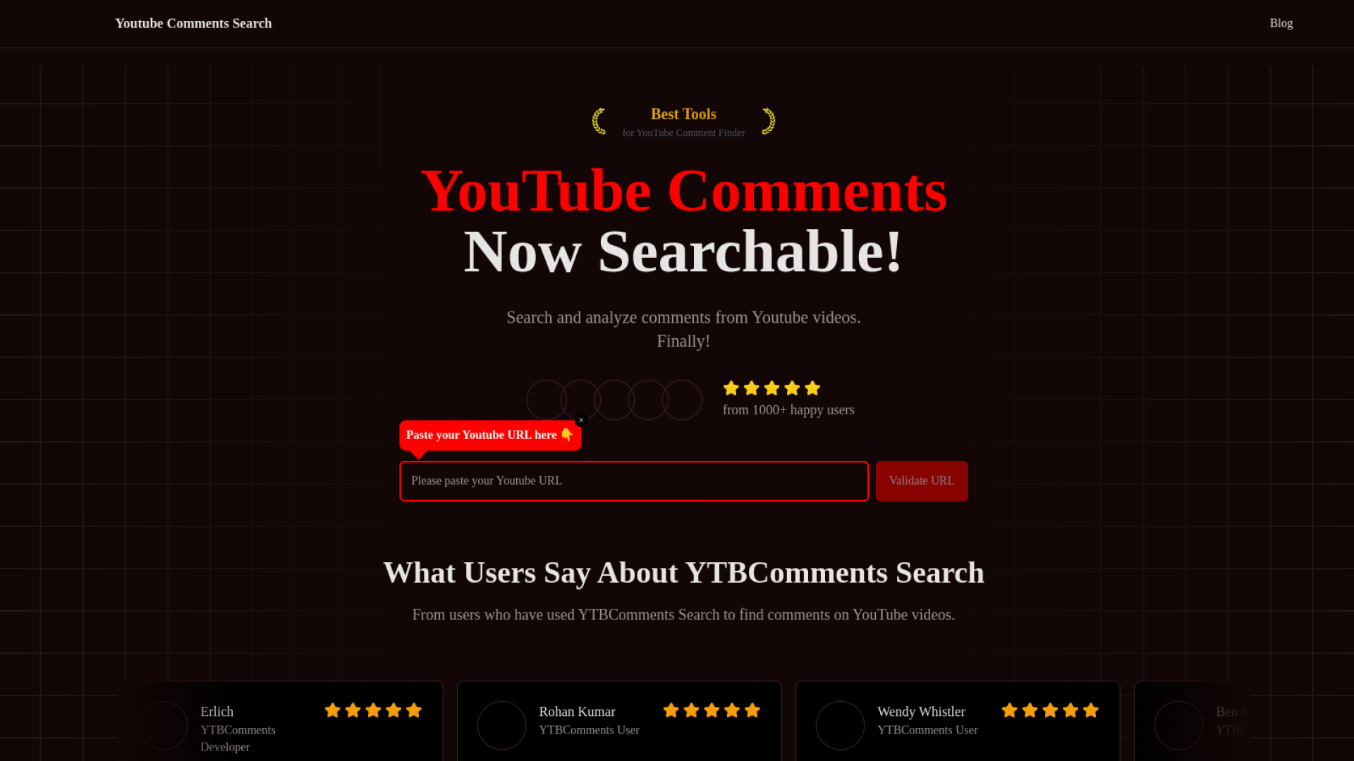 YouTube Comment Search