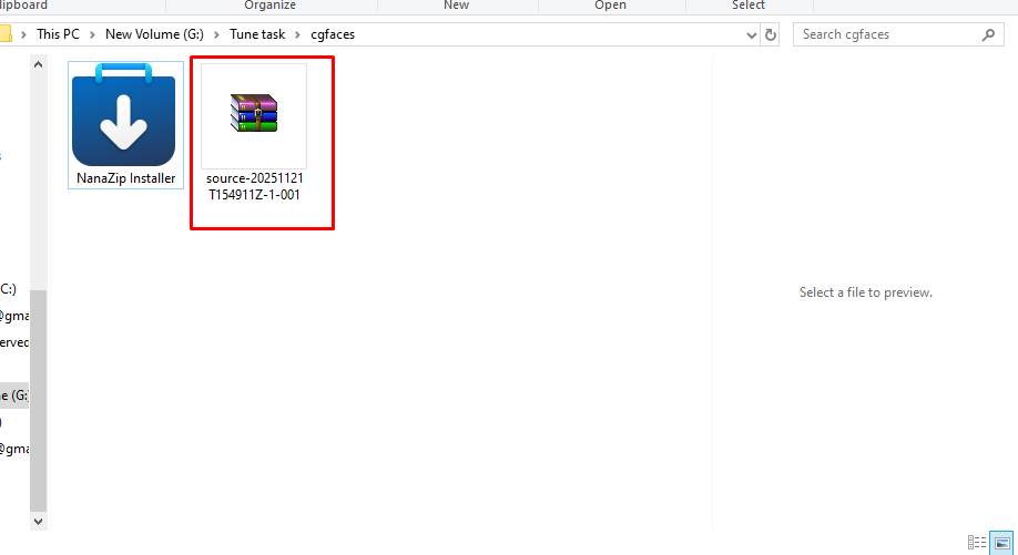 Compression File টি Extract