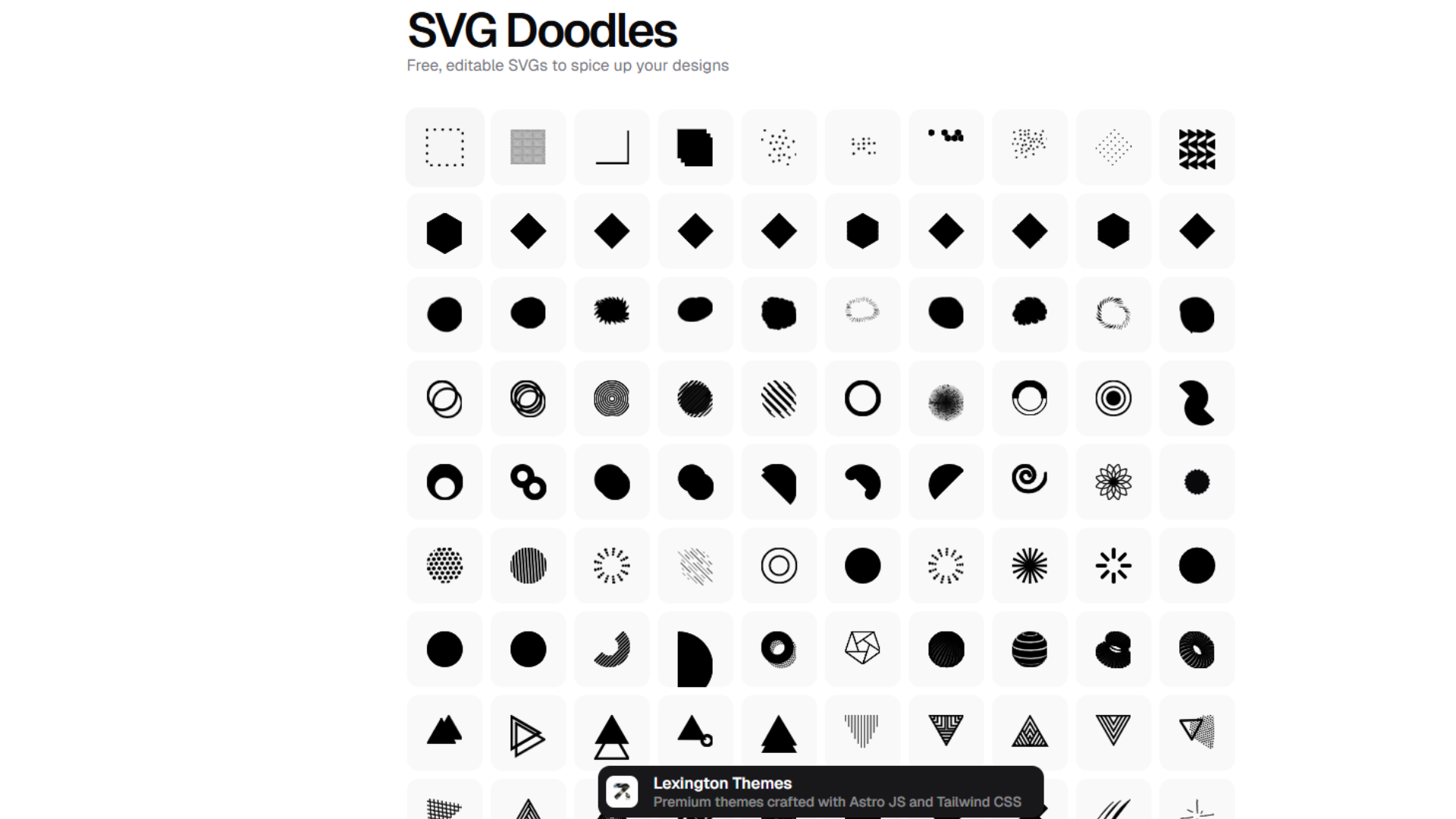 SVG Doodles Website